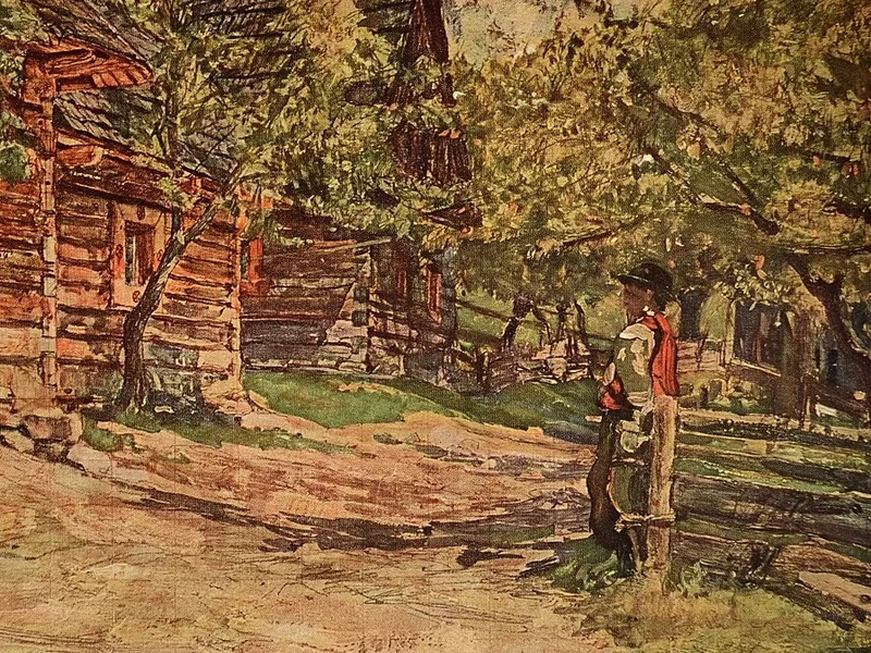 1854-Hanu Schwaiger - Fattoria valacca sulla Rusava
